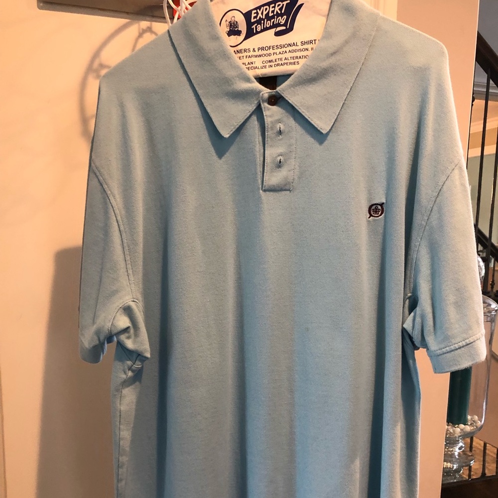 Men’s Born Light Blue Polo Large
